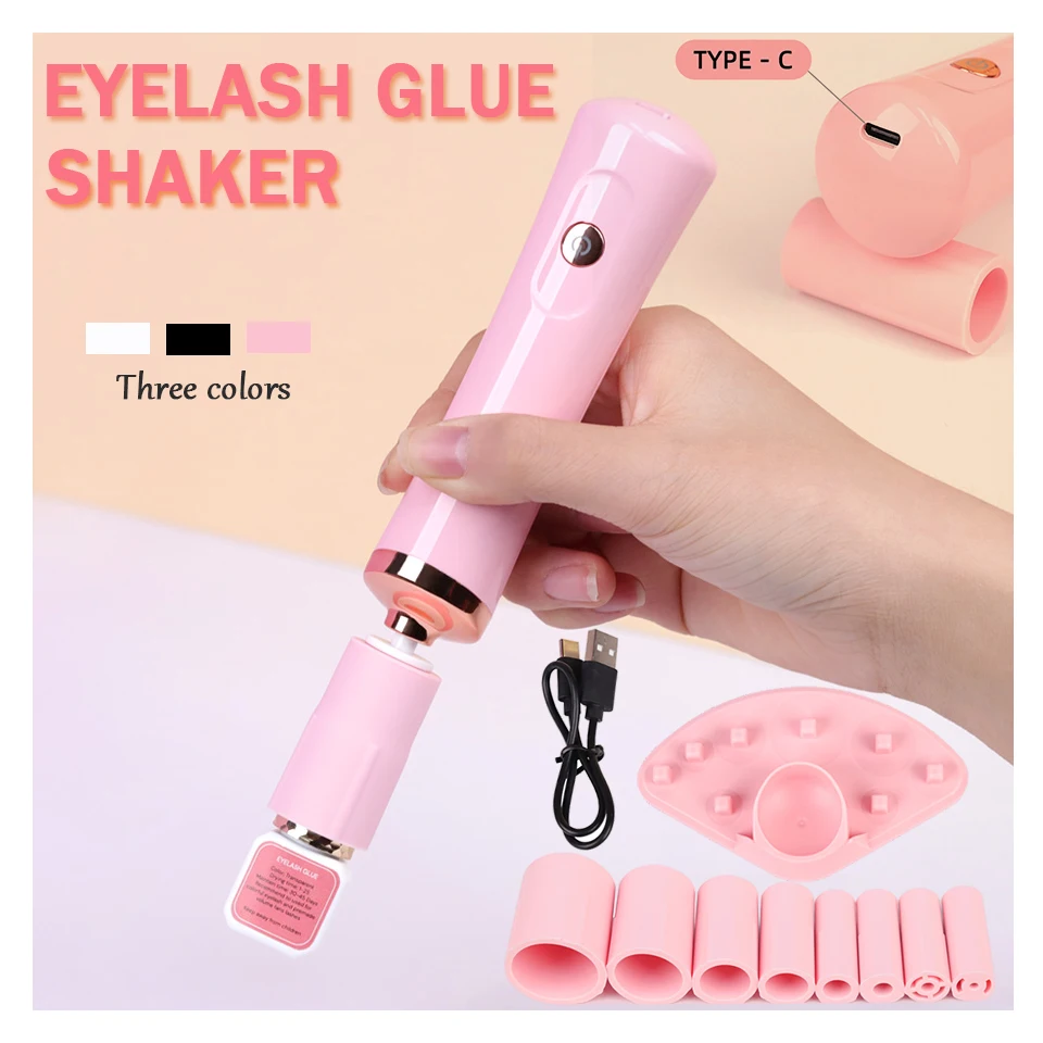Eyelash Glue Usb Charge Shaker Electric Stirrer for Nail Polish Tattoo Ink Pigment Liquid Wake-Up Device Makeup Shaking Machine