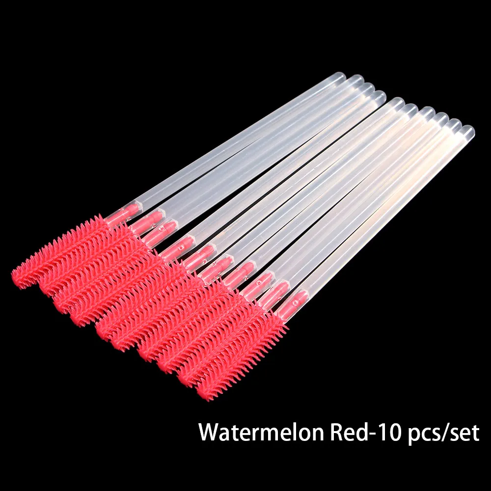 Tools Kits Eyebrow Comb Silicone Mascara Wand Applicator Disposable Eyebrow Brush for Eyelash Extension Spoolers Eye Lashes