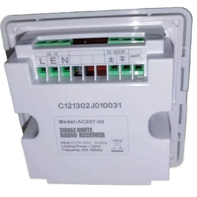 Universal Wall Light Switch 110-240V INPUT ,AC-DC 1 Gang Curtain  Wall Switch