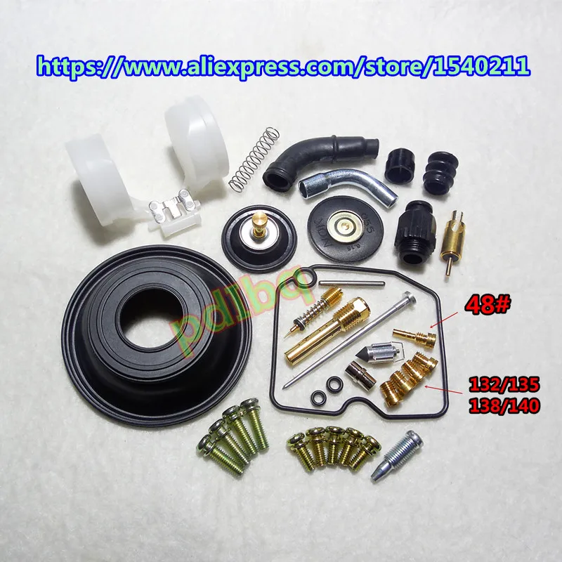 (1 set /pack) For Kawasaki 1995~06 year vulcan vn800 Drifter carburetor repair kit Configure vacuum diaphragm and float