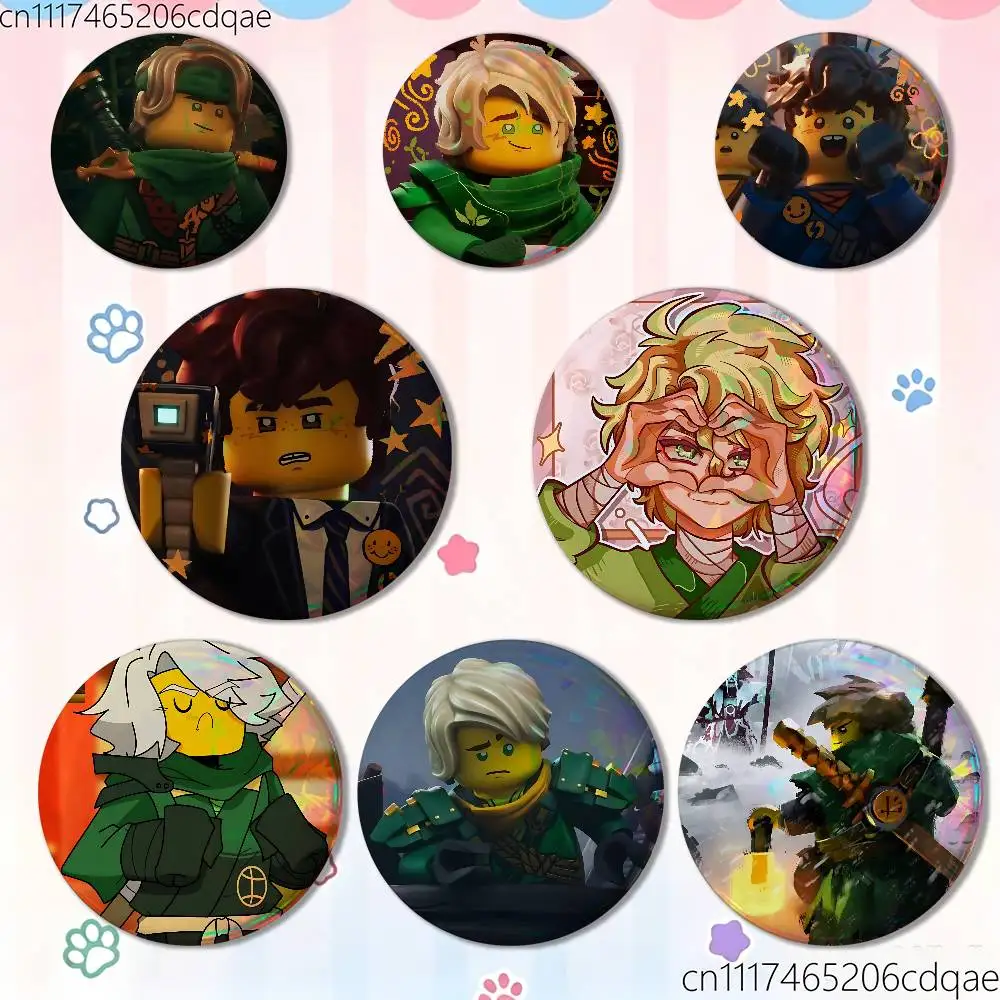 For Lloyd Garmadon Cartoon Enamel Pins Anime Game Character Brooches for Backpack Accessories Snap-in Badges