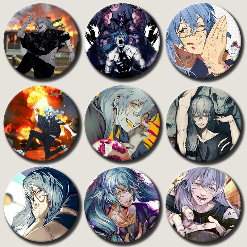 Mahito Anime Figure Badge Cosplay Dark Cartoon Brooches Exquisite Creative Enamel Pins for Clothes Hat Jewelry Gift Accessories