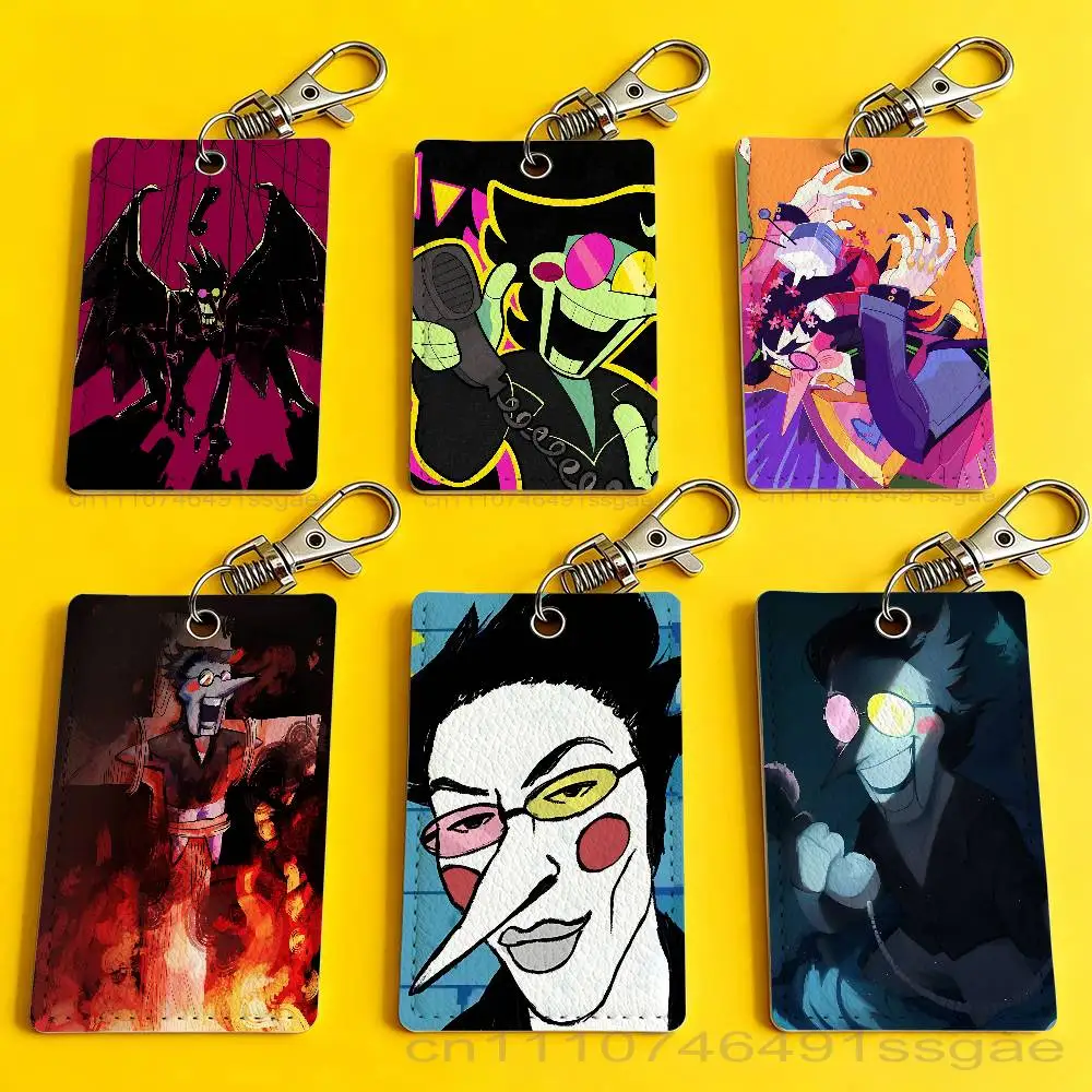 Game D-Deltarune Spamton Card Holder Keychain Badge Holder Card Pass Hang Rope Lariat Lanyard for Key Rings Accessories Gift