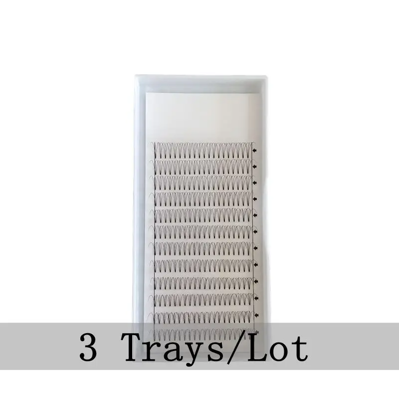3 Trays/lot 3D Premade Fans Lashes Grafting Volume Fake Mink Eyelashes False Clusters 8 to 15mm 3D Mink Soft Long