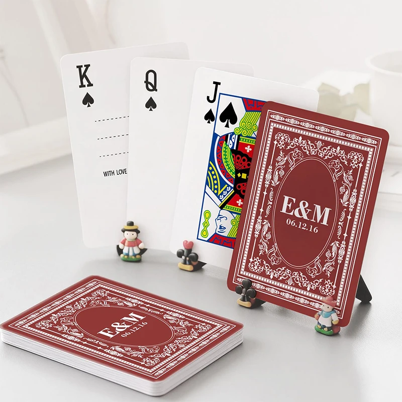 Personalized Playing Cards Wedding Guest Book Alternative Unique Keepsake Signing Book Deck of Cards Bridal Shower Decoration