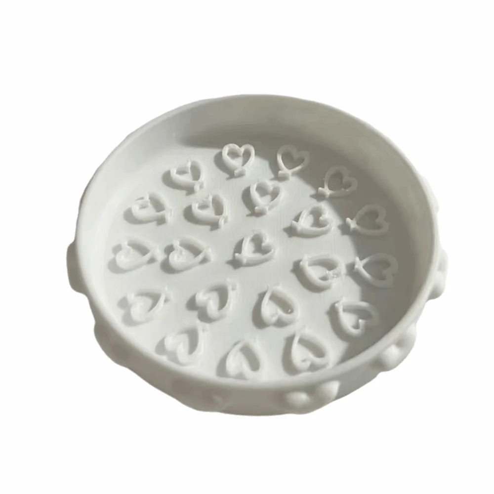 Cute Brush Cleaning Tray Portable with Textured Base Makeup Brush Cleaner Bowl Scrubbing Pad Cleaning Mat Brush Cleaning Tool