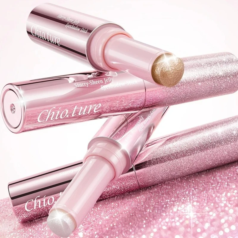 CHIOTURE Jelly Eye Shadow Stick Monochrome Highlight Daily Light Makeup Broken Glitter Pearl 2026 New Long-lasting Beauty Makeup