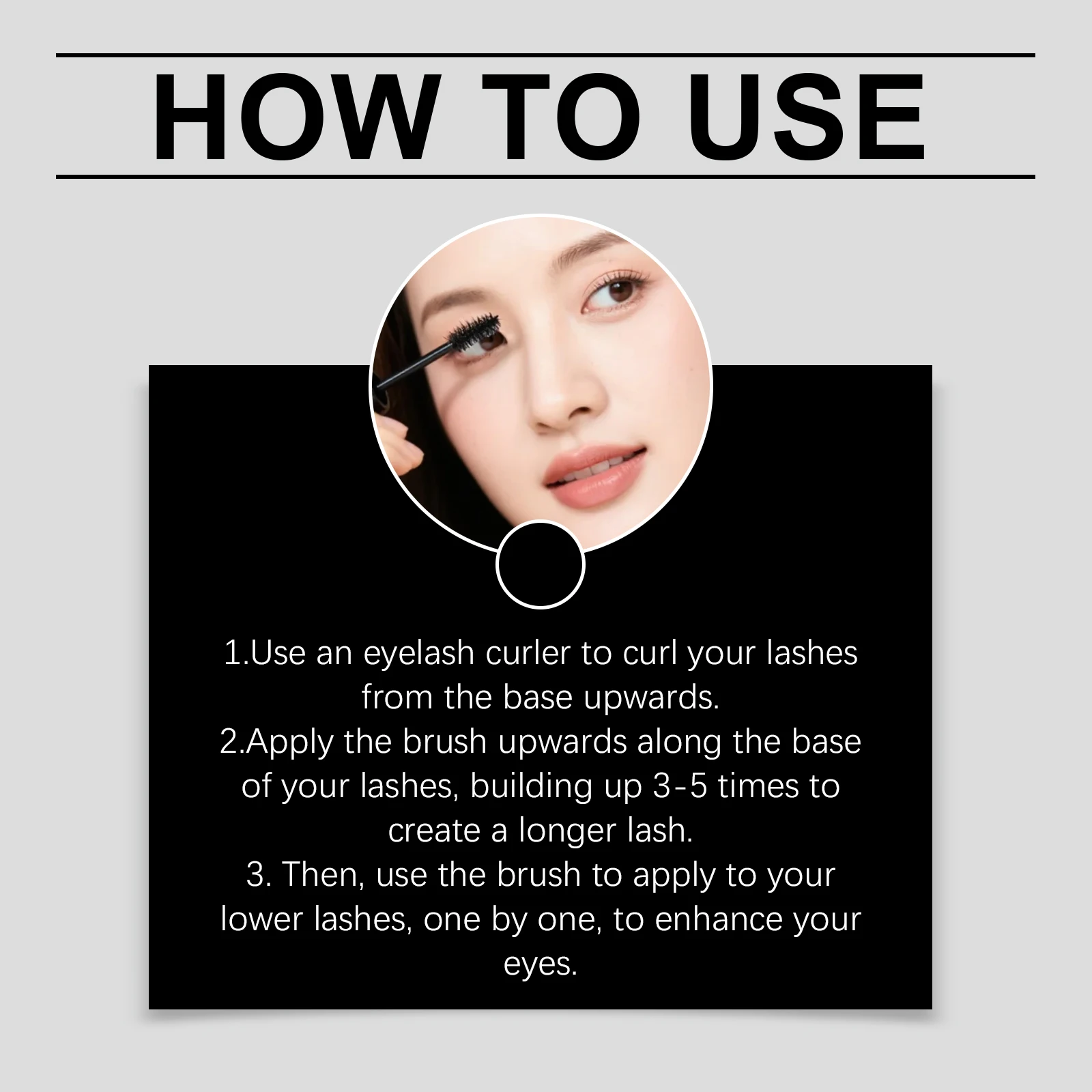 Curling Mascara Long Lasting Smudge Proof Lengthening Thick Eyelashes Enhance Eye Outline Widening Eyes Natural Makeup Look 5ml