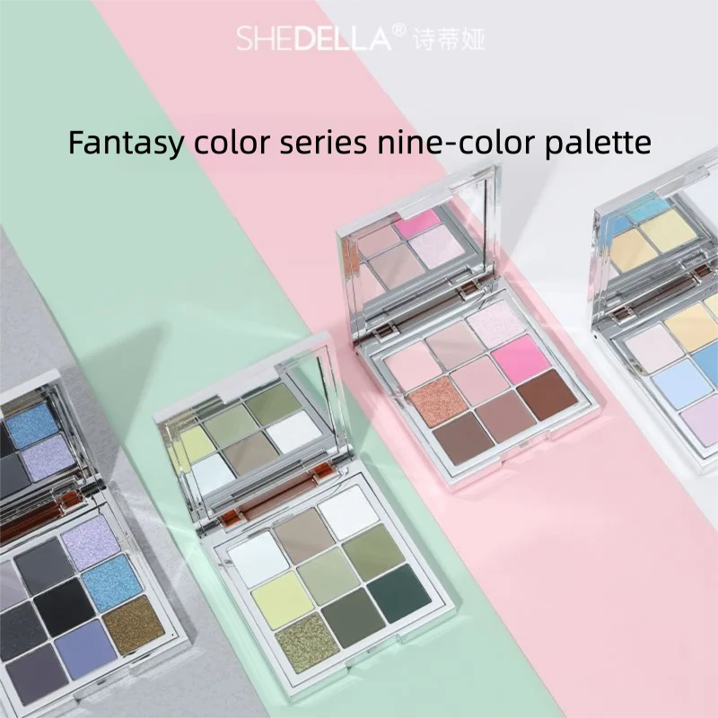 Shedella Dreamy Nine-color Spring/summer Daily Color Eyeshadow Palette For Students, Light Date Makeup, Matte Finish