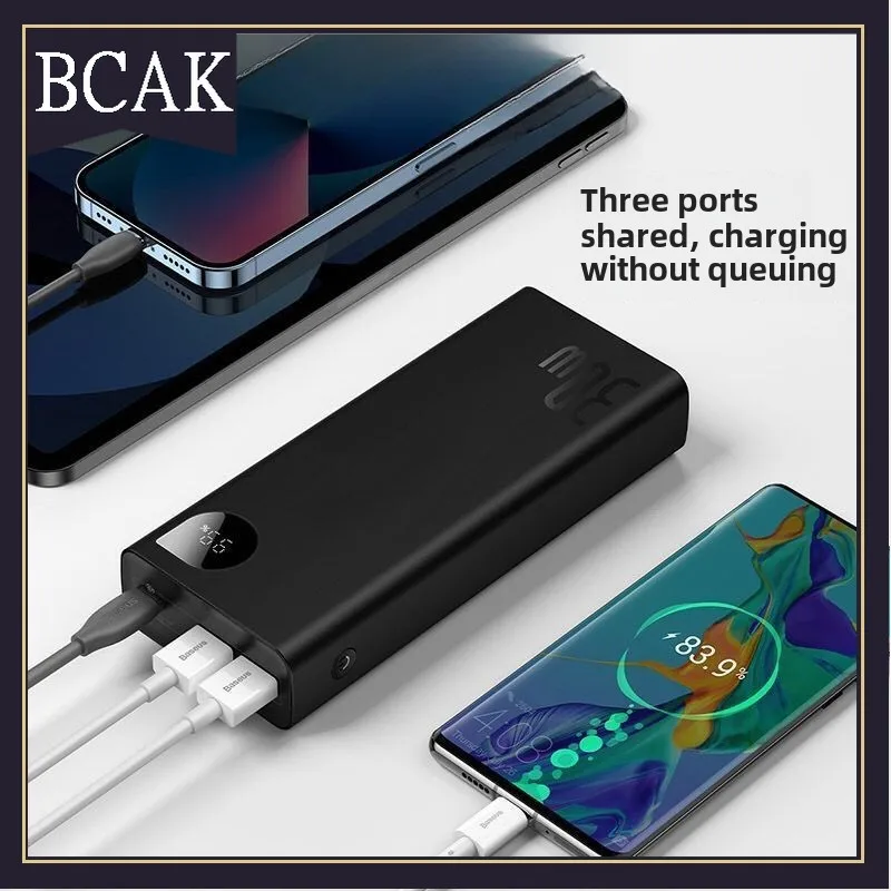 10000Mah 20000mah Power Bank 22.5W Mobile Phone PD Fast Charging BCAK Portable Mobile Power Supply for Iphone