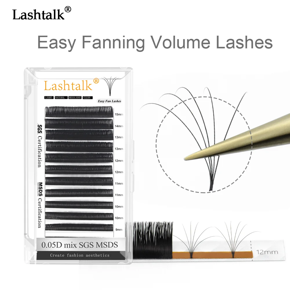 Lashtalk Easy Fanning Eyelash Extension Autofan From Nagaraku Bloom Flowering Pre-bonded Volume Makeup Fake Lashes Soft Natural