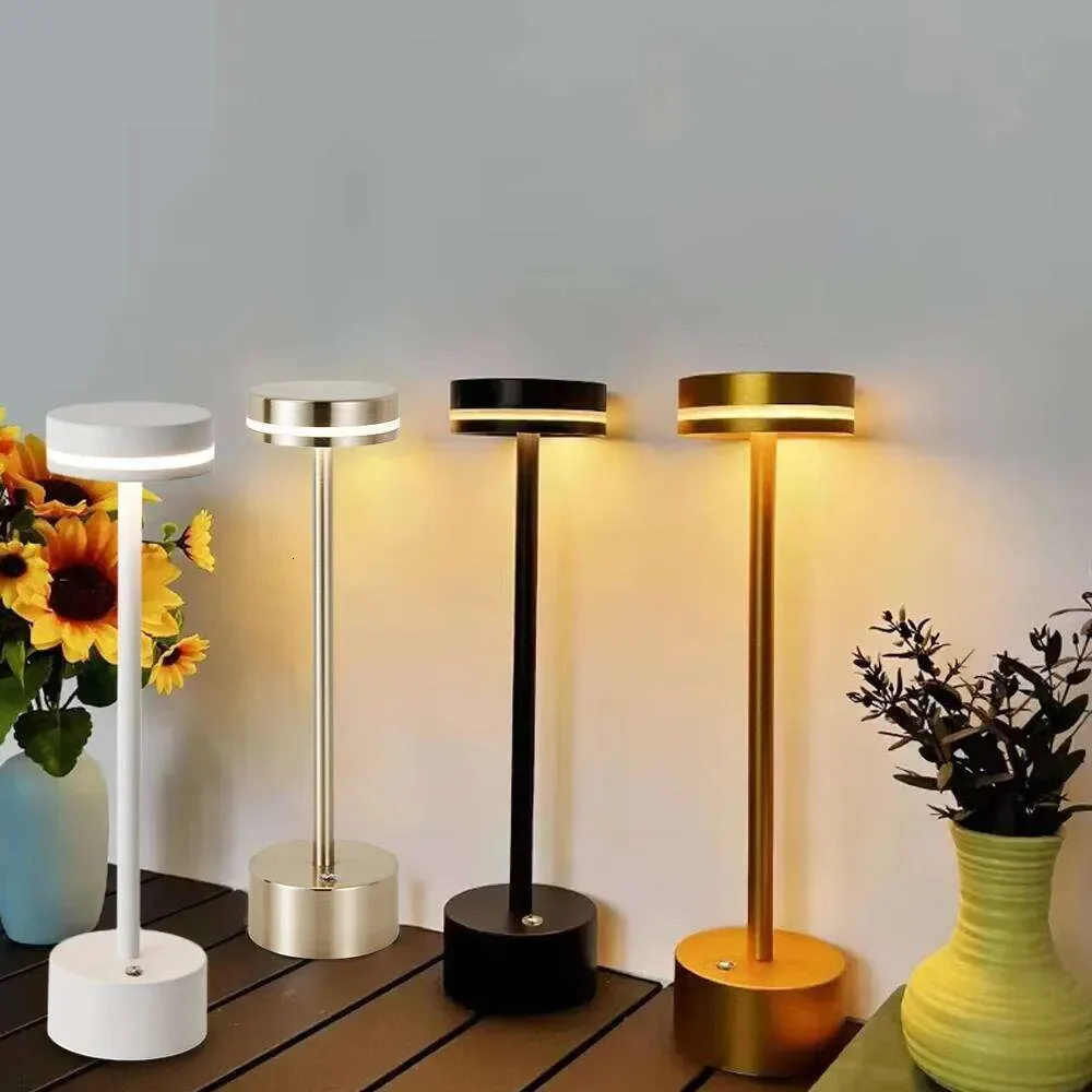 New Touch Small Night LED Aluminum Material Desk Light Adjustable Brightness Reading Table Lamp for Bedroom Home Decor