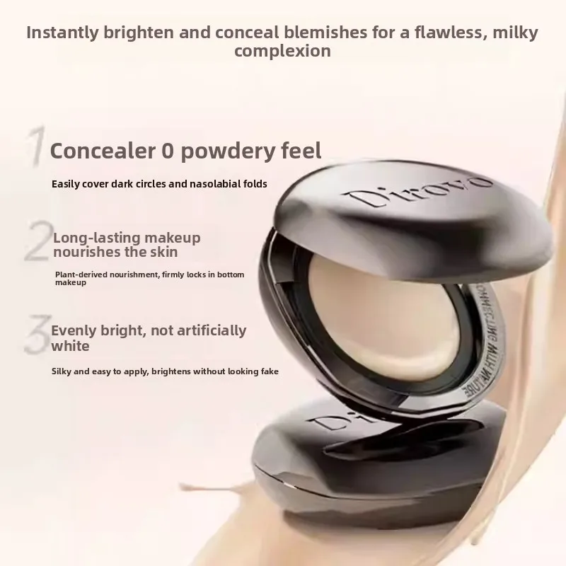 DIROVO Concealer Foundation BB Cream Moisturizing Creamy Gloss Luster Face Lasting Light Makeup Cosmetics