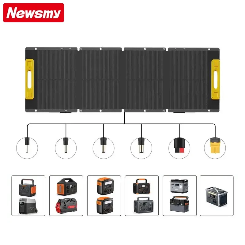 Newsmy New Design Solar Panels Charger With Usb Monocrystalline Solar Panel Backpacking Camping Hiking Solar Panels