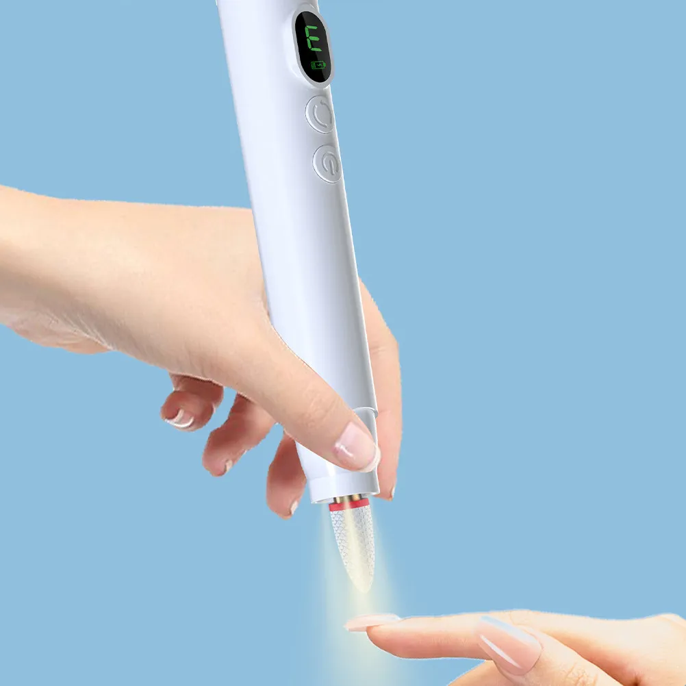 LED Screen Portable Nail Drill Cordless Rechargeable Electric Nail File Machine for Gel Nails Sanding Shaping Dead Skin Removal