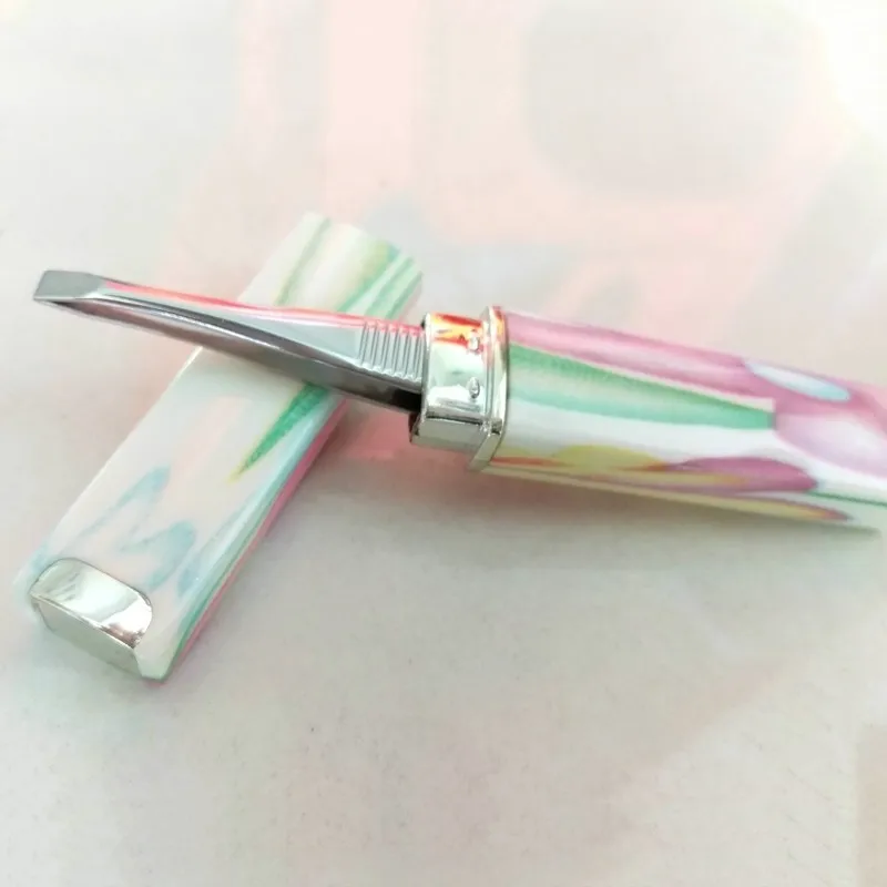 tweezers 2021 New Eyebrows Tweezer Female Exquisite Boxes Of Tweezers Eyebrow In The Must Only Beautiful Fine Stainless Steel