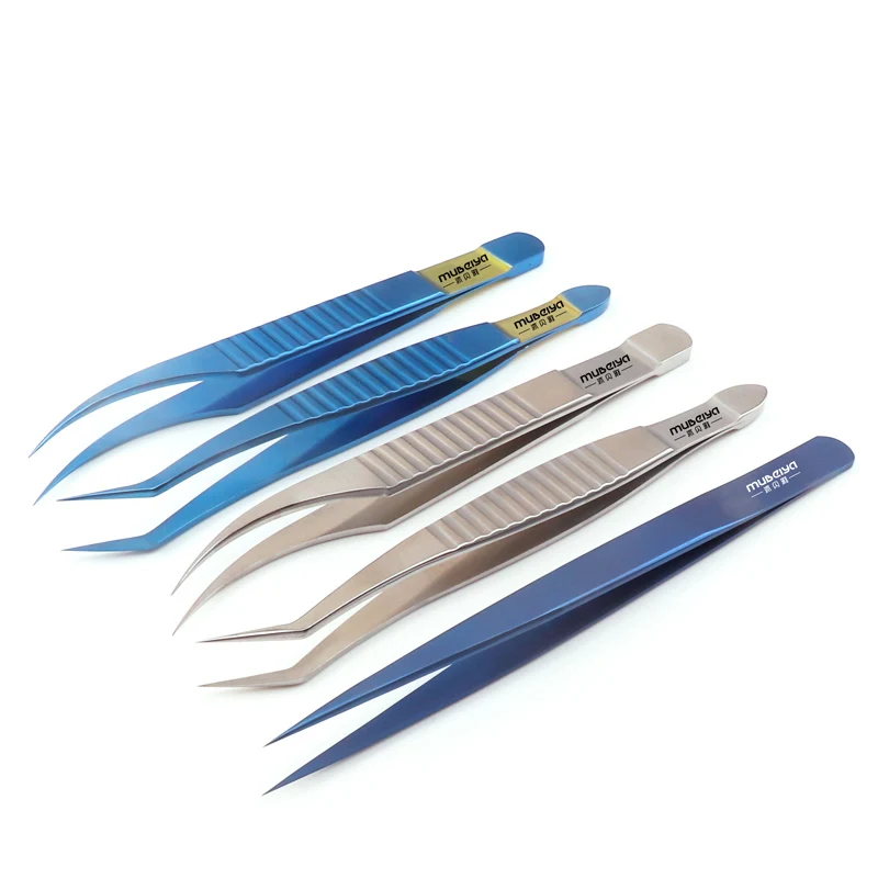 Grafting eyelash curler special tweezers for beauty eyelashes, flowering golden feather dolphin clip, planting tweezers