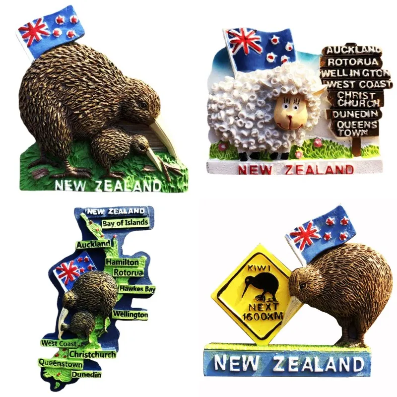 New Zealand Fridge Magnets Tourist Souvenirs Kiwi Bird Fridge Magnetic Stickers Home Decor Christmas Gifts Blackboard Stickers