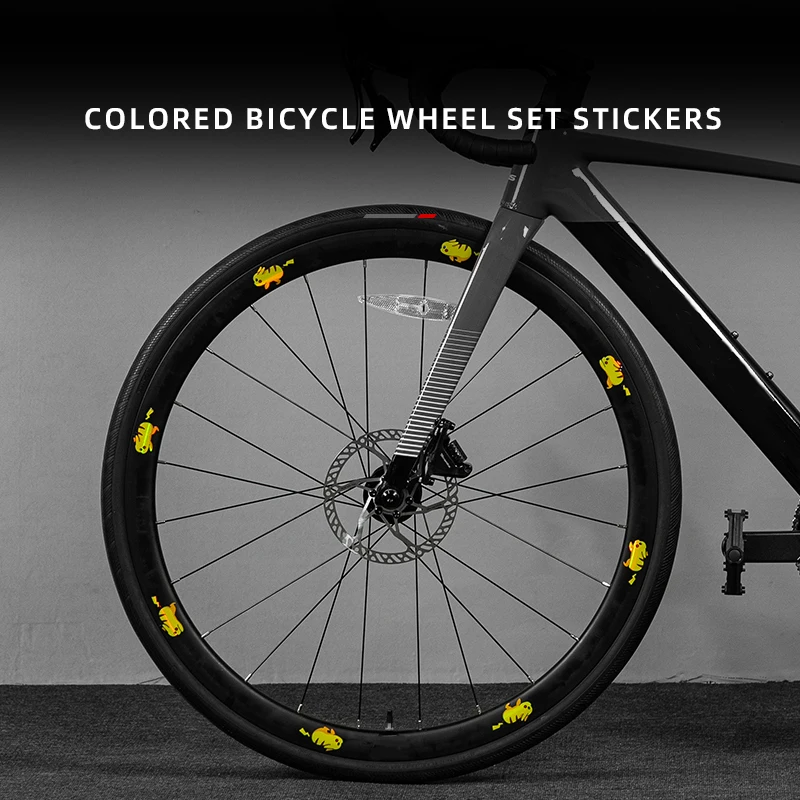 For Road/Mountain Bike - Butterfly Hub/Rim Sticker, Color Change Decor, Waterproof Reflective Wrap, Wheel Decal Accessories