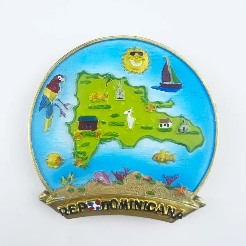 Dominican Republic Travelling Fridge Magnets Creative Tourism Souvenirs Fridge Magnetic Stickers Home Decor Wedding Gifts