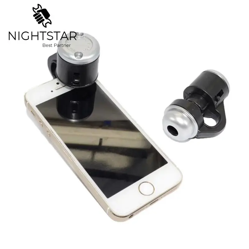 Mini Mobile Phone Microscope Magnifier 30X Optical Telescope Camera Lens with LED Lights for phone samsung xiaomi phone6 7 8