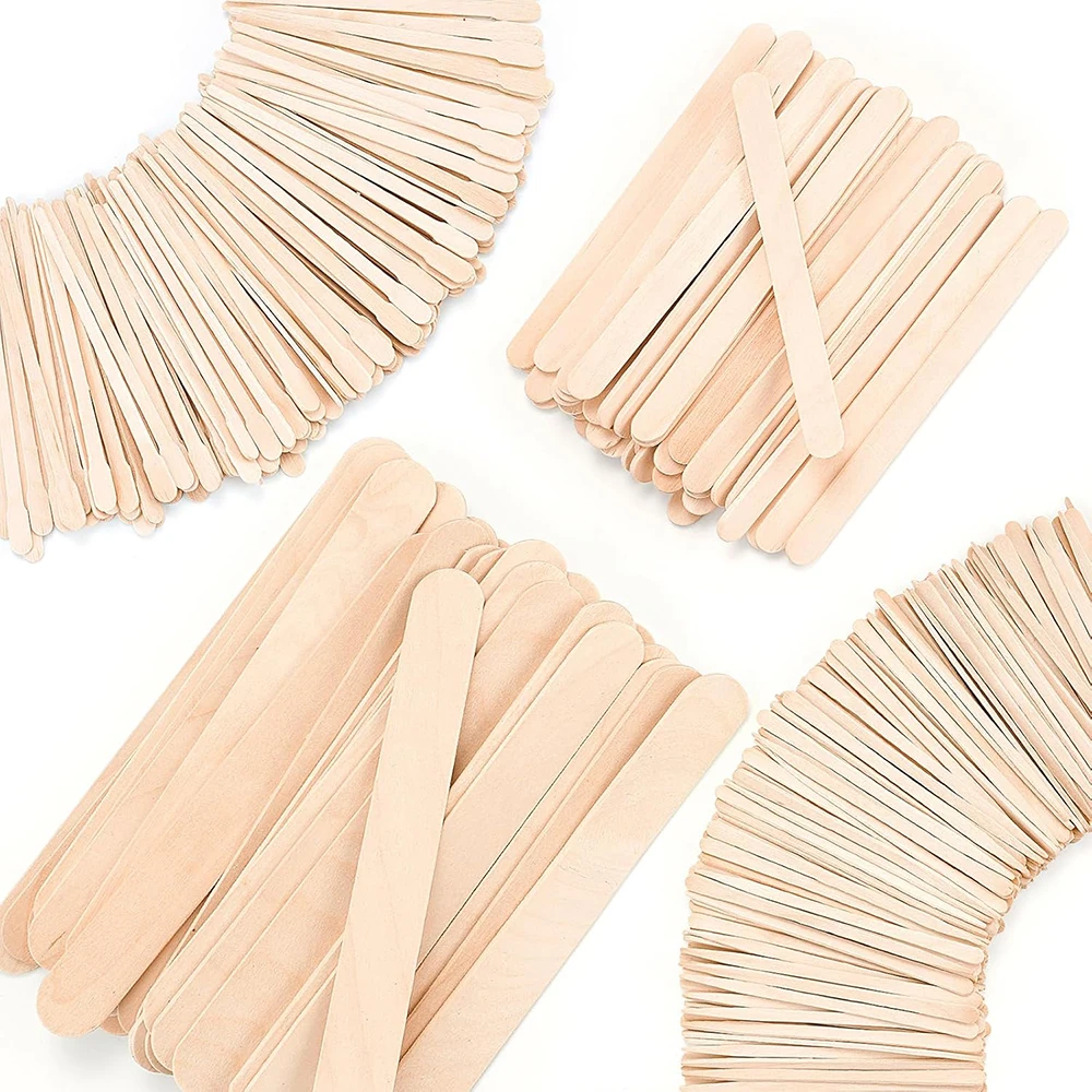 250/500Pcs Cuticle Remover Orange Wood Nail Sticks Double Head Multi Functional Cuticle Pusher Manicure Supplies Nail Care Tools