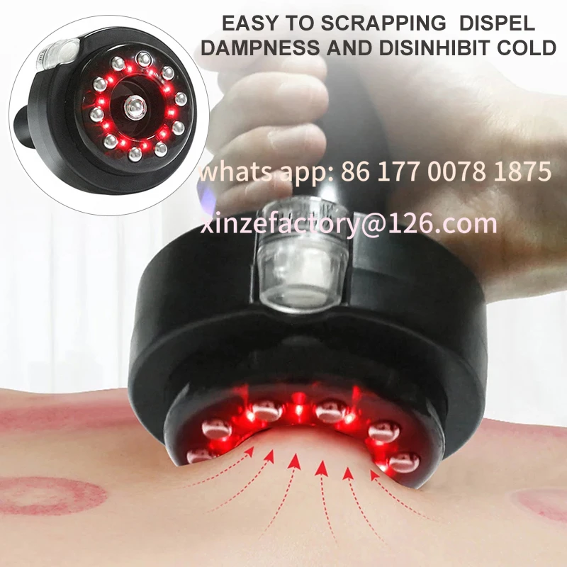 Customizable Body Massager Electric Cupping Vacuum Suction EMS Heating Scraping Slimming Therapy Device Lymphatic Drainage