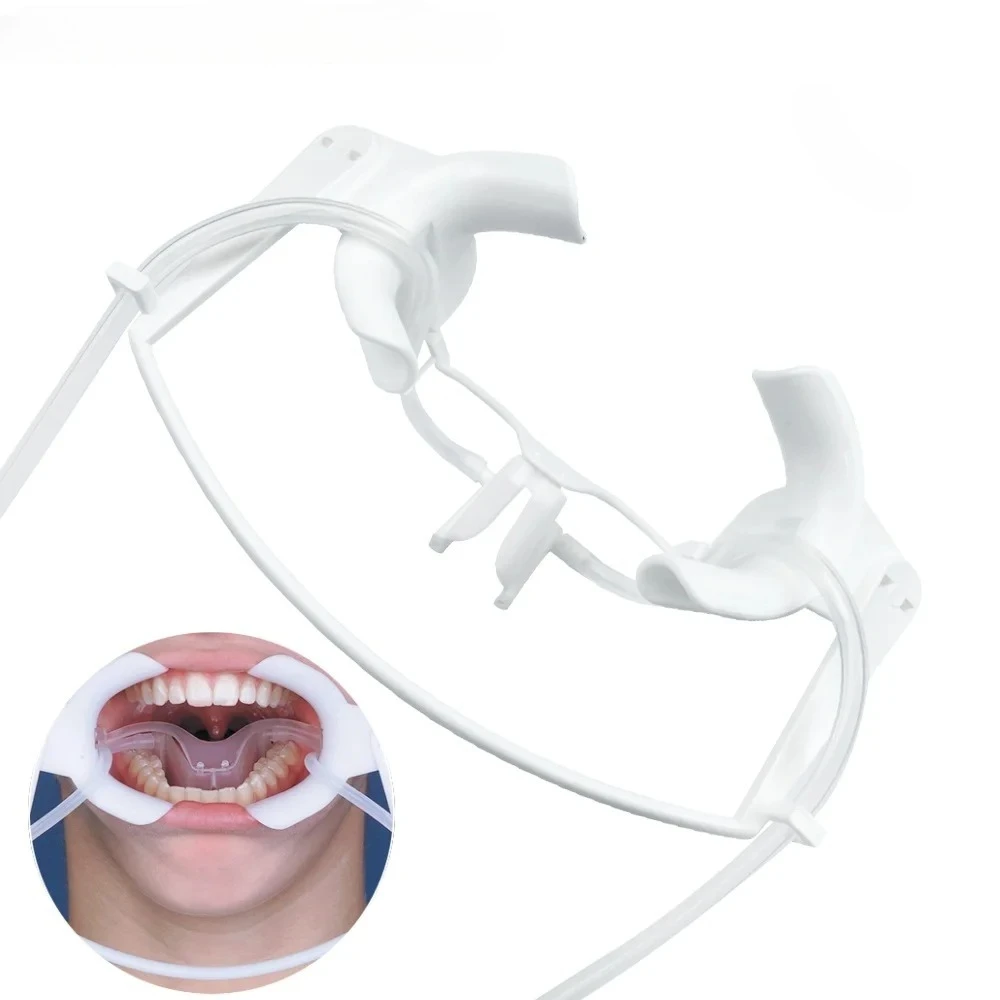 Reusable Sterilizable Nola Dry Field System Kit Integrated Mouth Retractor Cheek Lip Spreader and Saliva Suction Aspirator