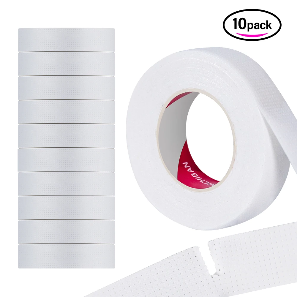 GLAMLASH 10Pcs Breathable Easy to Tear Tape Under Patches Eyelash Extension Supply Lash Extension Tape