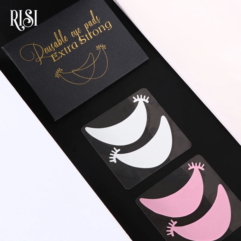 RISI Cute Eyelash Silicone Reusable Under Eye Patches For Eyelash Extension Patch Supplies Accessories Tools