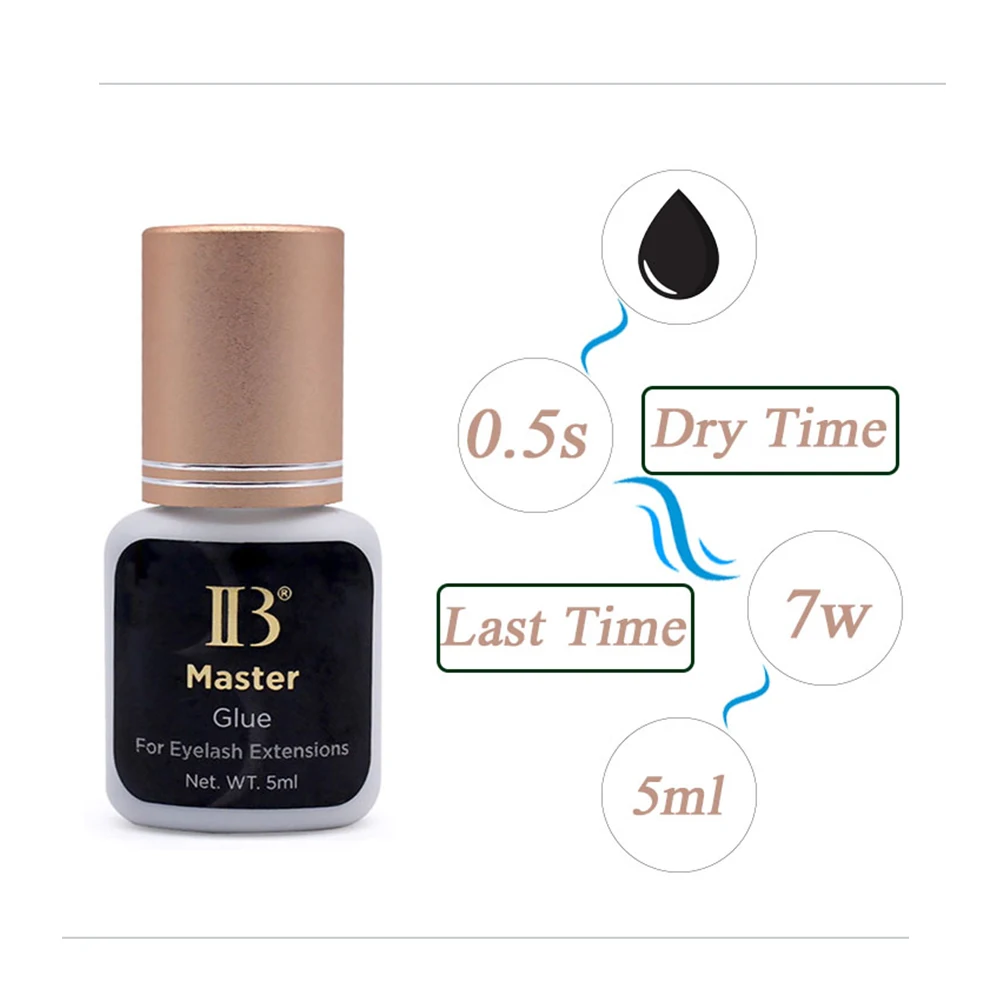 5ml Korea Original IB Master Glue 0.5S Dry Fast Eyelash Extension Cola Long Last Strong Lashes Adhesive Supplies