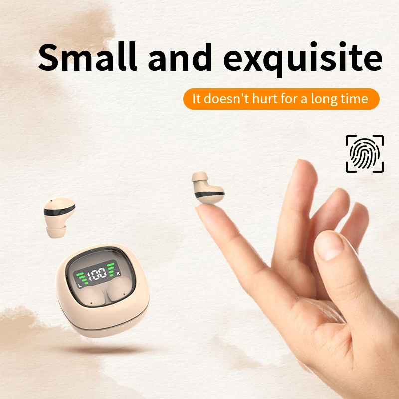 New Mini Sleep Wireless Bluetooth Headphone TWS Headsets With Mic Stereo Sport In-ear Earphone Long Standby HD Call Earbuds Game