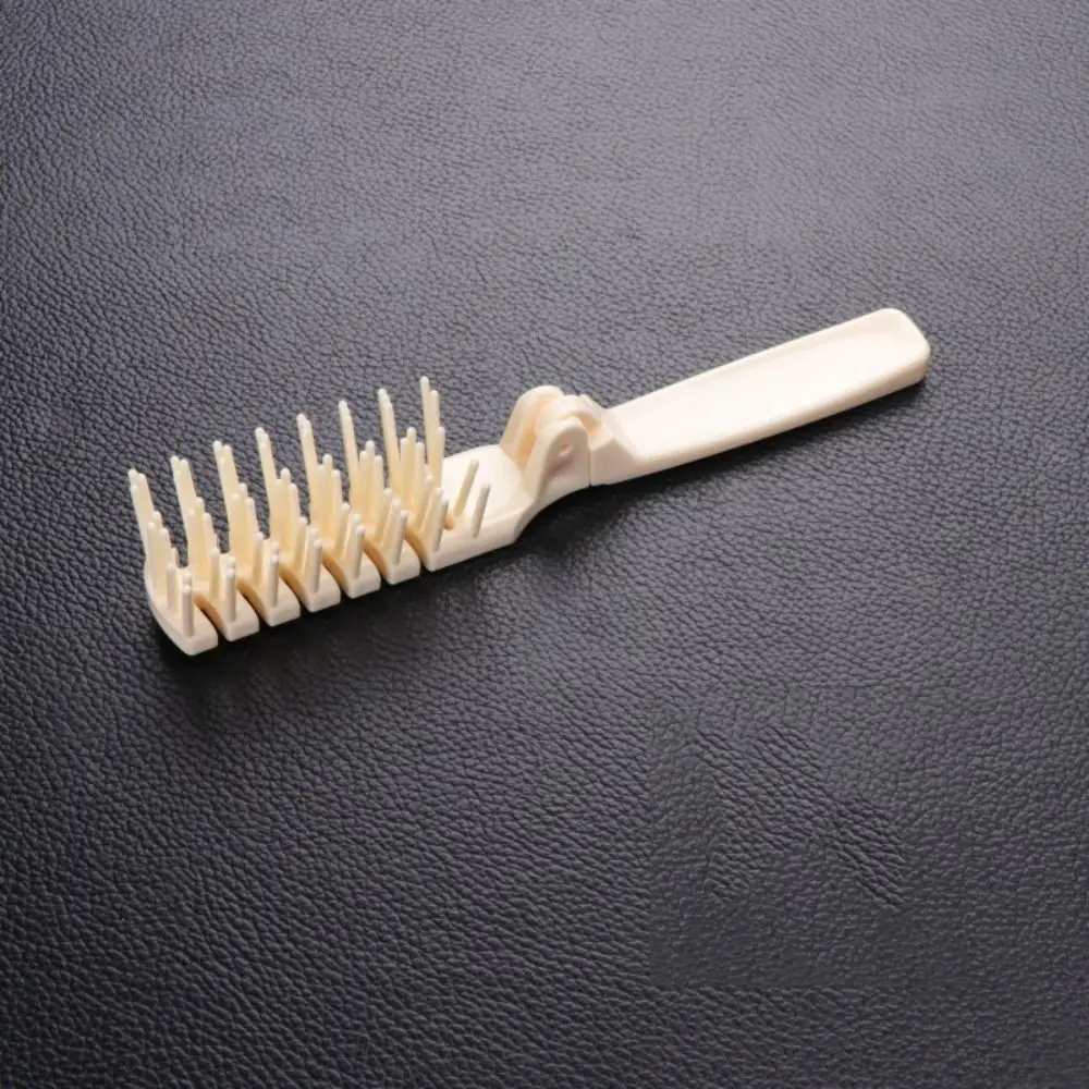 Travel Foldable Folding Comb Plastic Hair Salon Massage Hairbrush Portable Comfortable Styling Tool