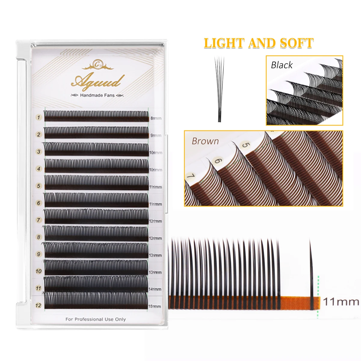 AGUUD﻿ 5D Closed Premade Volume Eyelash Extensions 5D Flower Wet Lashes Easy Fanning Flowering Fairy Angel Faux Mink Lash