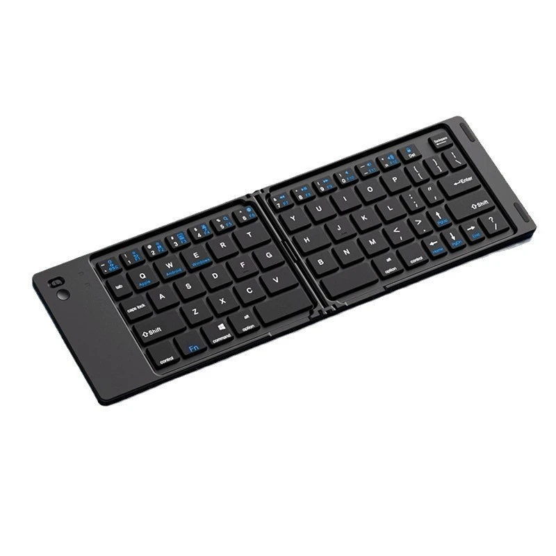 Triple Folding Keyboard Wireless Bluetooth Foldable Keyboard Suitable for Desktop Computers Notebook Kits