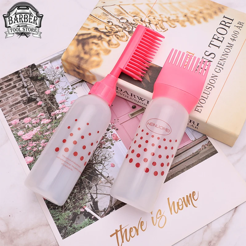 Professional Hairdressing Hair Coloring Set Salon Dyeing Comb Bottle Empty Applicator Bottles Barbershop Styling Dye Supplies