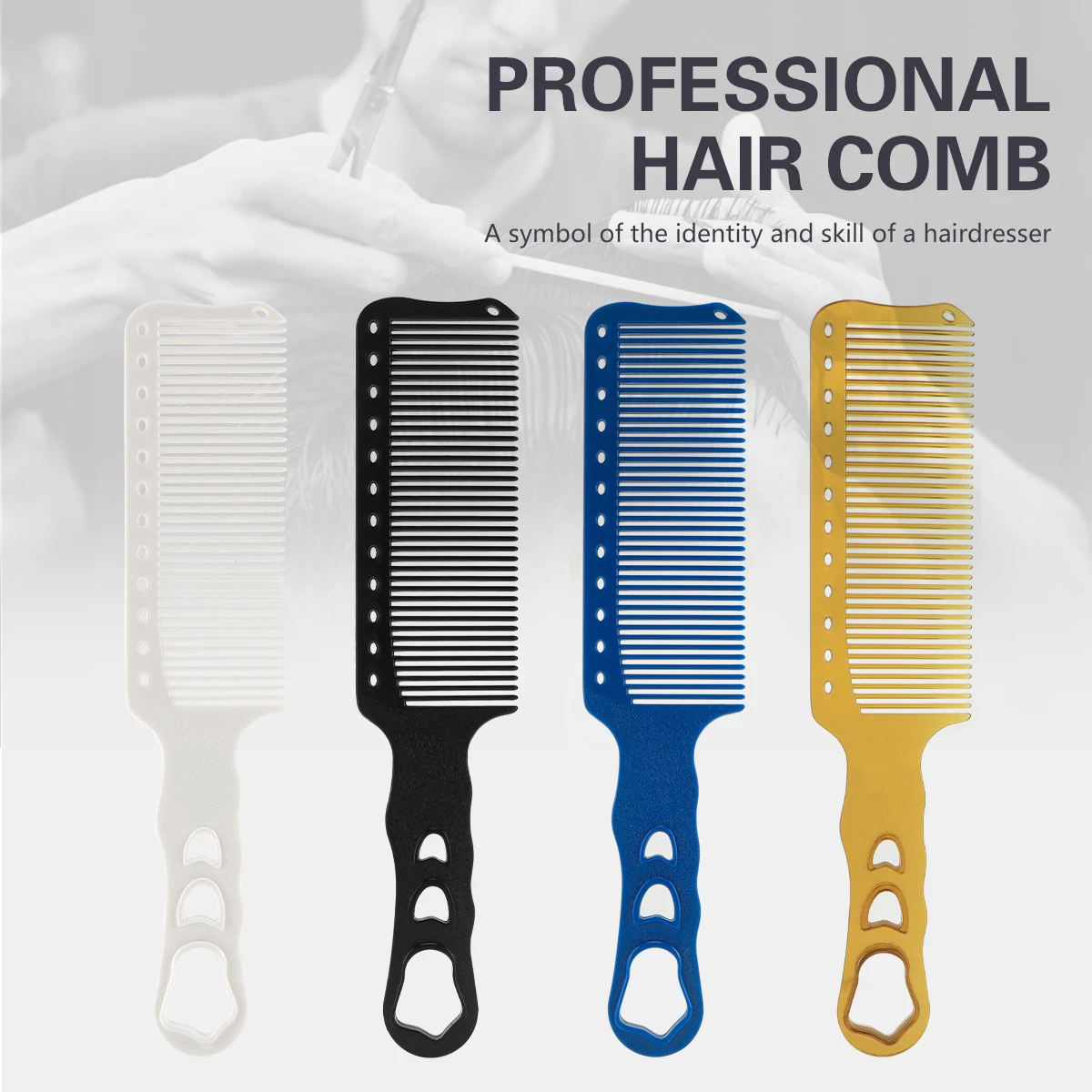 Barbershop Hairdressing Tool Comb Barber Heat Resistant Hair Cutting Brush Professional Salon Household Styling Comb Accessories