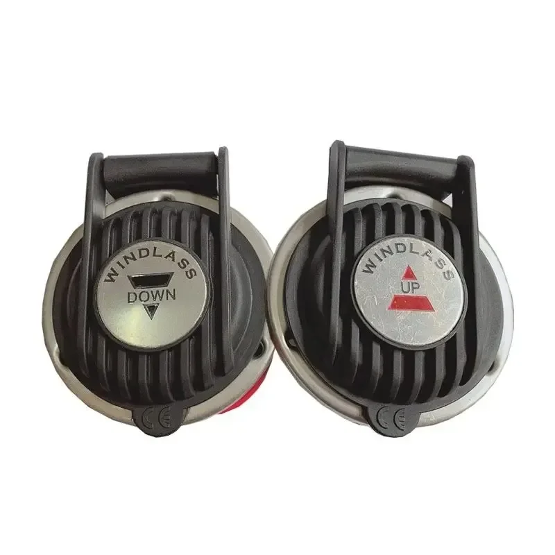 1 Pair Marine Anchor Windlass 12V / 24V Universal Foot Switch Compact Outside 3” For Boat Anchor Winch Up & Down