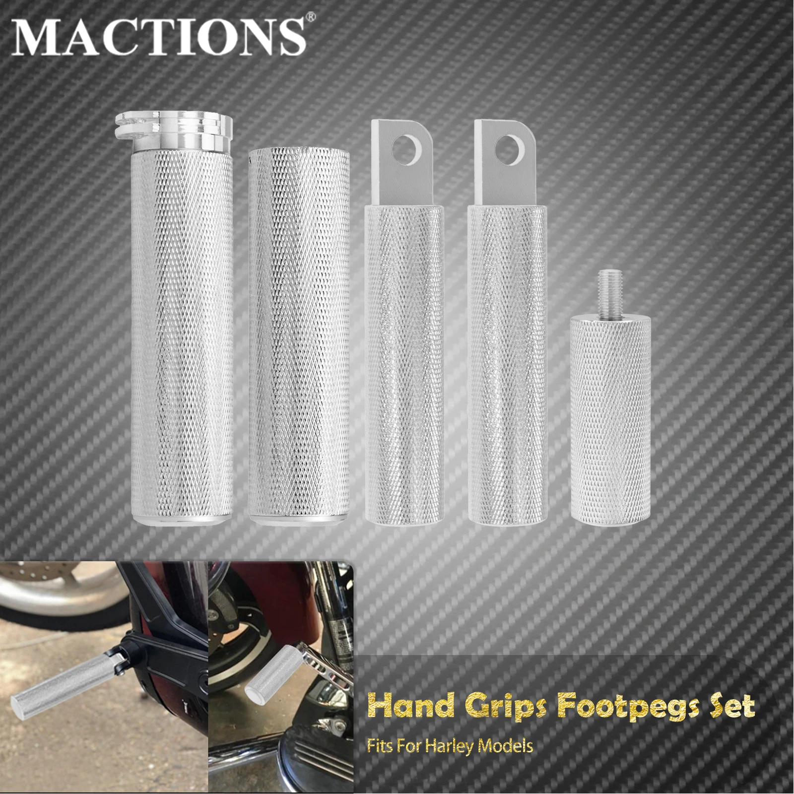 Motorcycle 1'' Handlebar Grip 25mm Hand Grips Footpeg Shifter Pegs For Harley Touring Heritage Softail Dyna Street Bob Sportster
