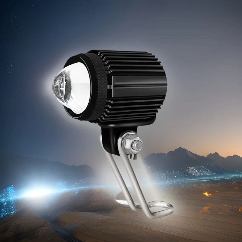 TCYATO  Motorcycle headlight dual color rearview mirror LED