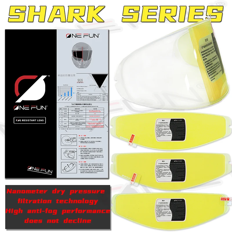 Motorcycle Helmet Visor Anti Fog for Shark Spartan Carbon/Spartan/Skwal 2/D-Skwal 2 Lens Pin Anti Fog Lock Film Accessories