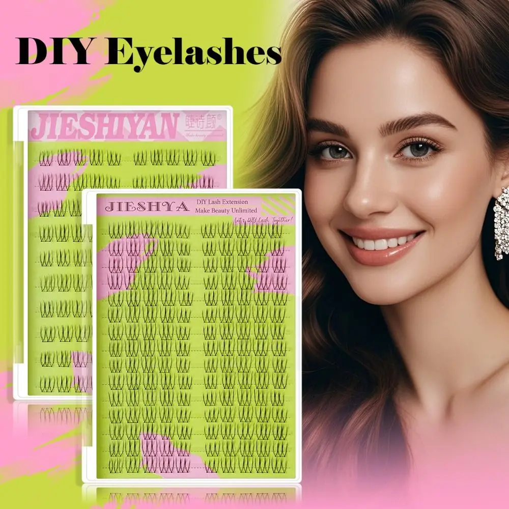 Portable Soft Fluffy False Eyelashes Natural Lashes Capacity Makeup Look Large Eyelash Cluster DIY Eyelash Extensions Gifts