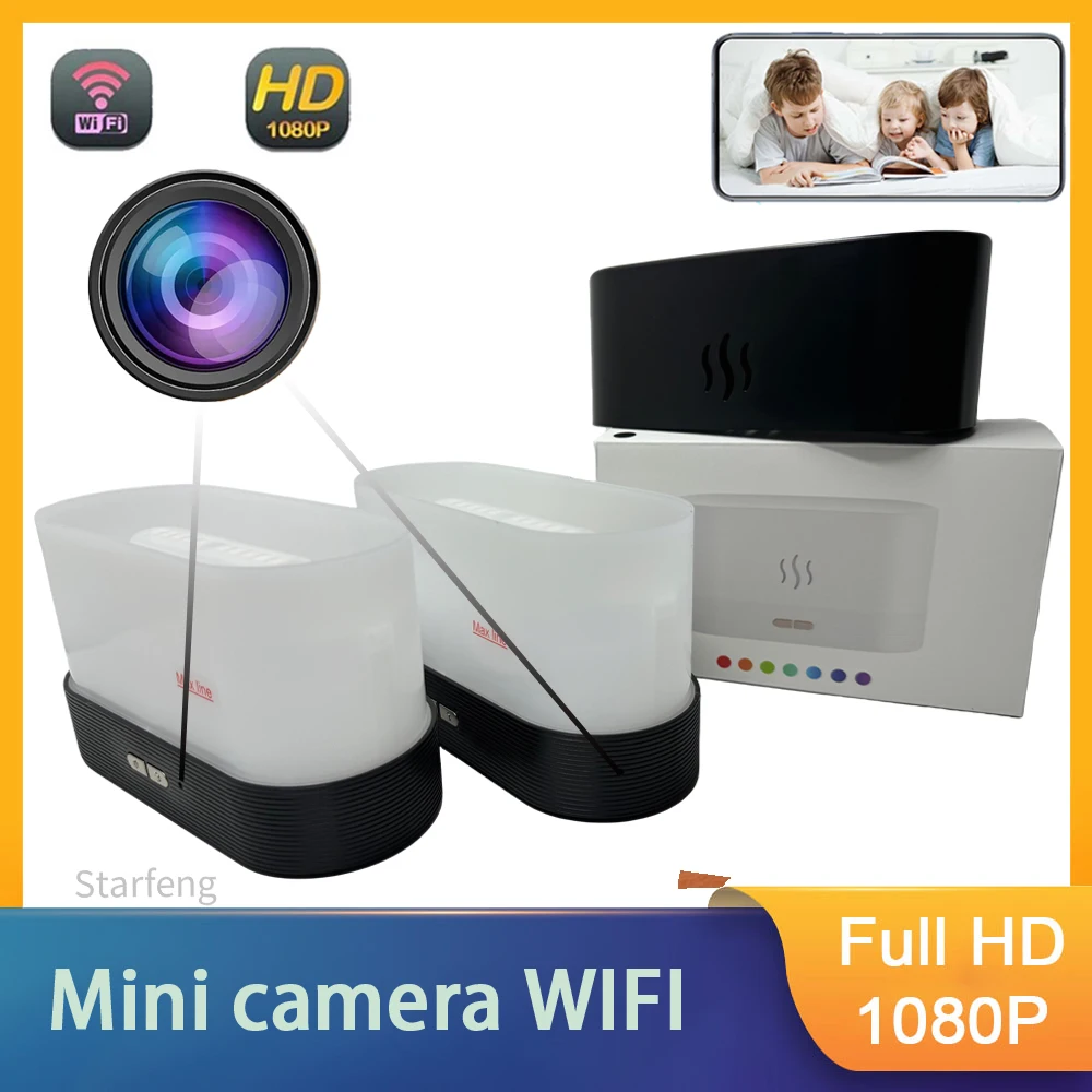 4K Mini Camera Full HD 1080P WiFi Camera Mist humidifier Home Monitoring IR Night View DVR Monitoring Video Motion detection