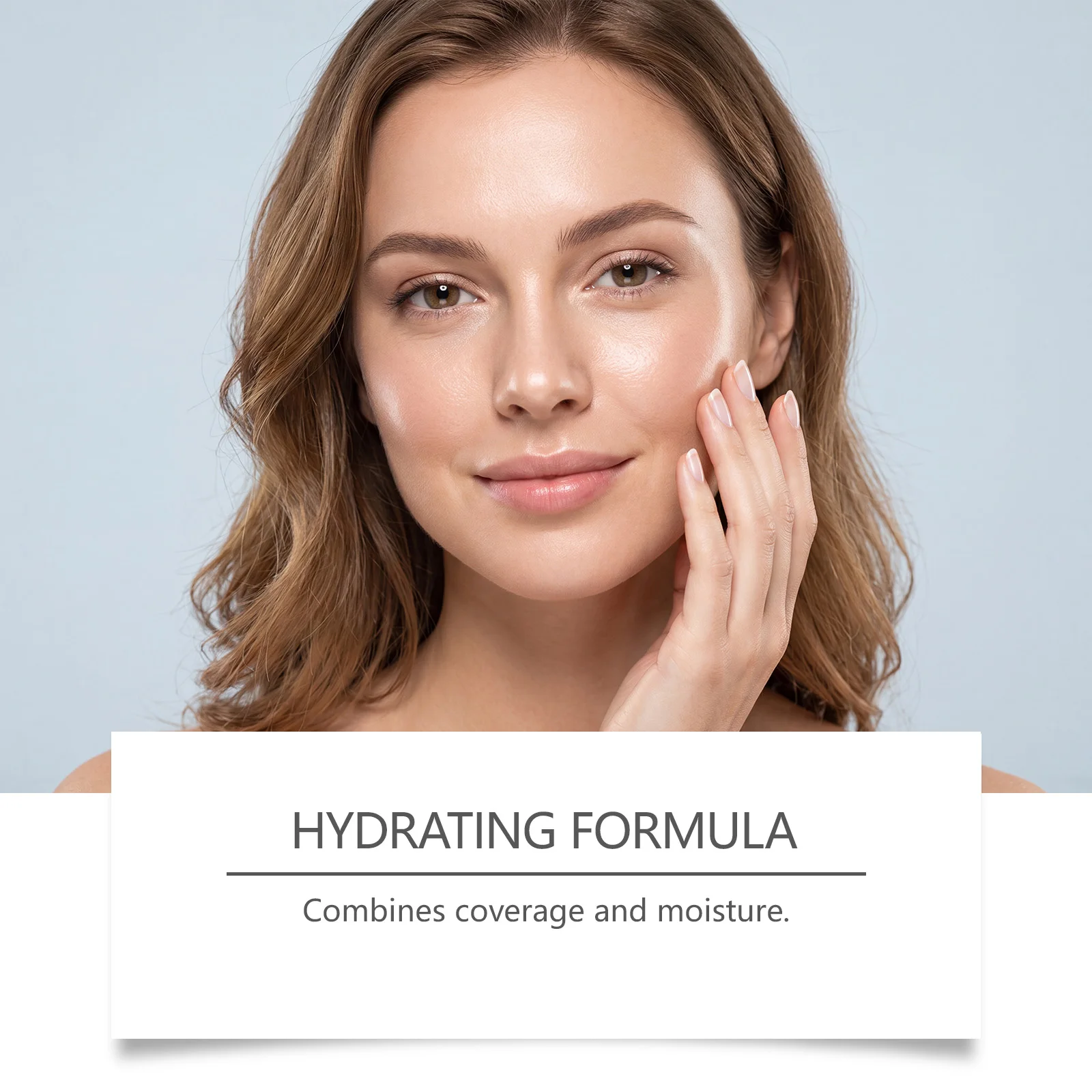 Color‑Adapting Light‑Coverage Foundation Breathable Makeup Cream Soft Daily Make-Up Look Natural Skin‑Tone Matching Liquid Base
