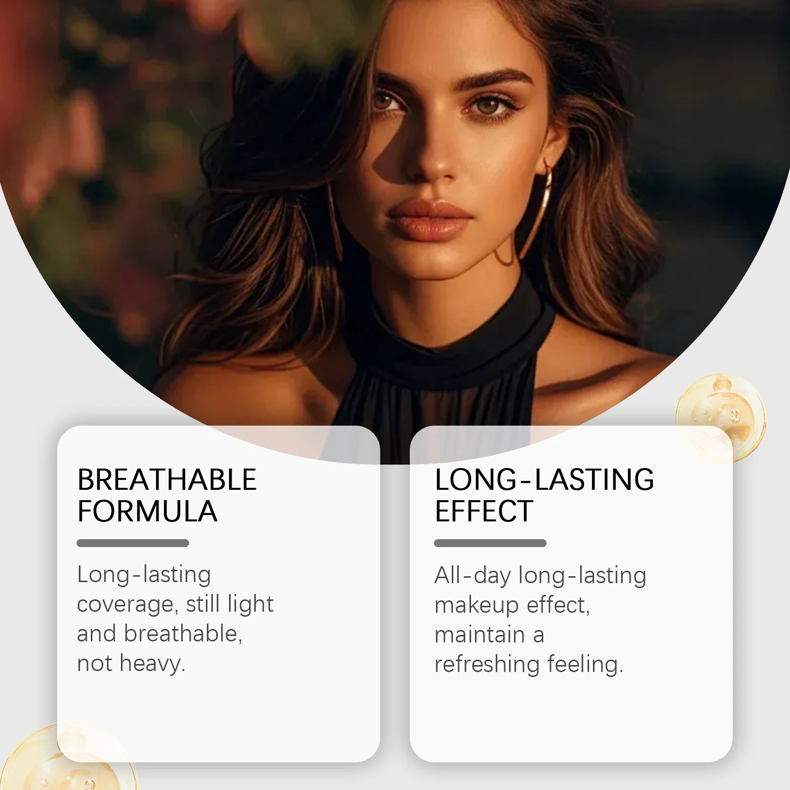 Color Changing Foundation Liquid Light And Natural Finish Waterproof Concealer Long-Wearing Matte Makeup Base Soft Makeup 30g