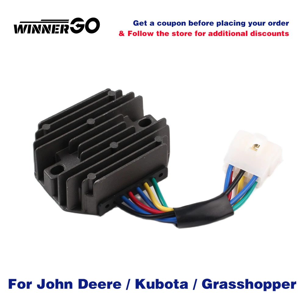 Voltage Regulator Rectifier For JOHN DEERE 2210 2305 2320 4110 4115 2520 4010 4100 Yanmar 18.5/ 20/ 23/ 24/ 24.1/ 26.4HP Dsl ALL