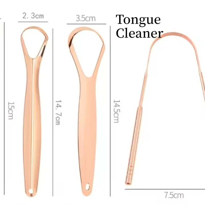 Dentist Stainless Steel Tongue Scraper Set All Round Oral Care Tools General Comfortable Handle Simple Stylish Washable Safe