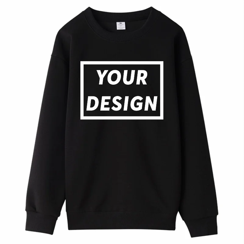 Casual Sweatshirt Custom Design Company Team Sweatshirt Embroidery Personality Brand Thin Round Neck Sweatshirt Printing Logo