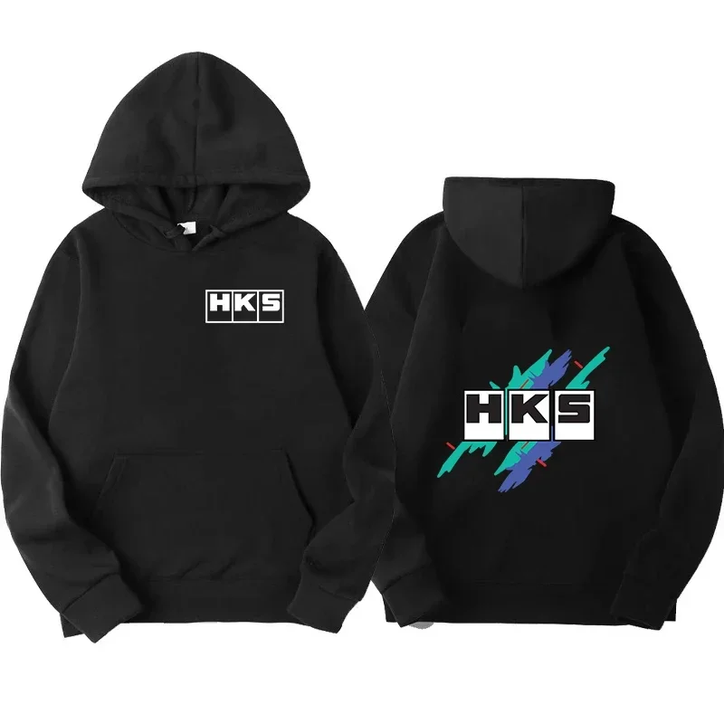 2025 Autumn and Winter Hot Selling Japanese JDM Modified Car HKS ENDLESS Men's Printed Hoodie Loose Casual Long Sleeved Pullover
