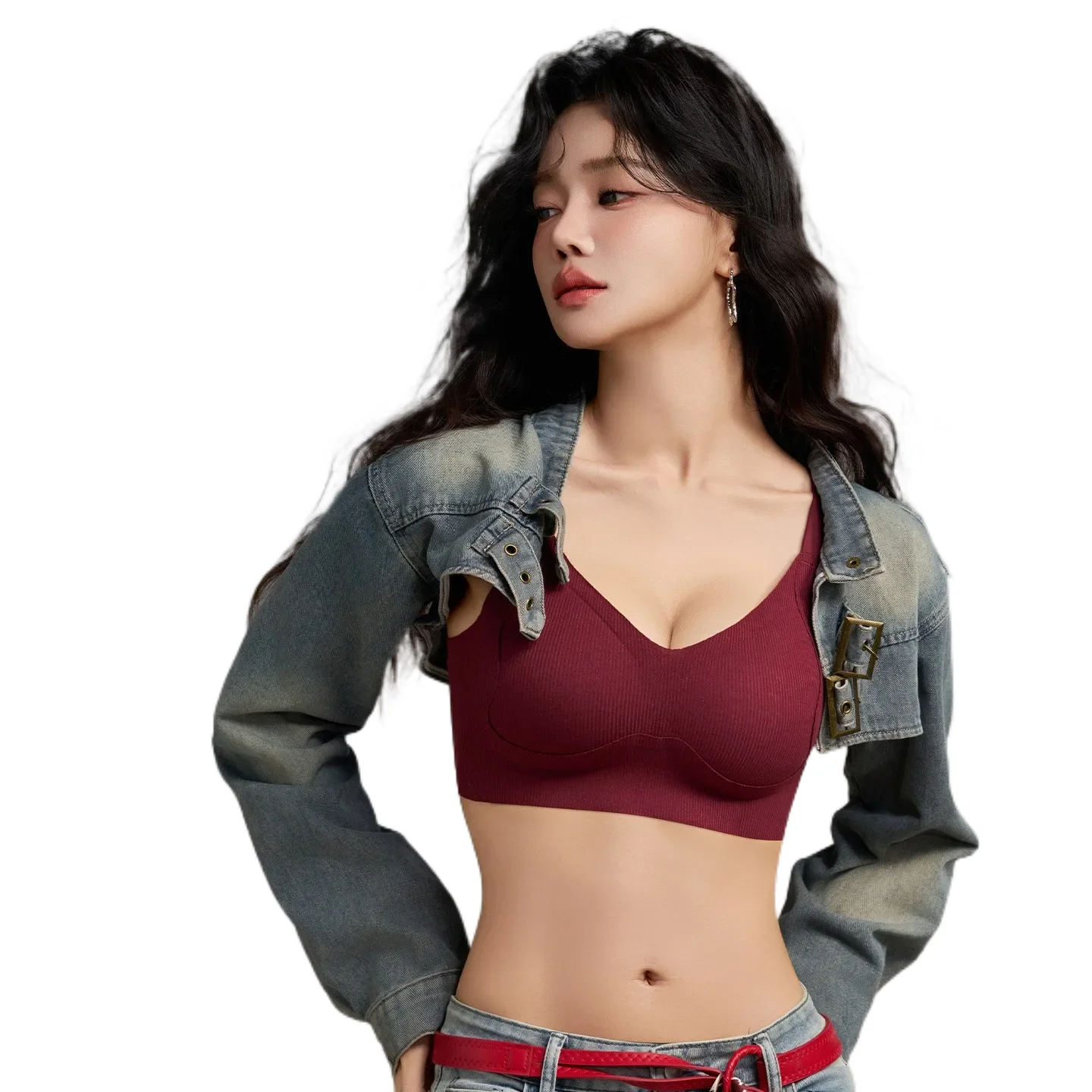 Warm KUCLUT Soft Support Spiral Lift Gathered Bra Gravity Defying Small Chest Appears Large Seamless Breathable Autumn